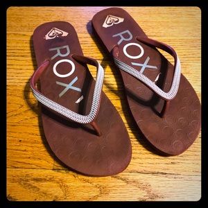Red Roxy Flip Flops